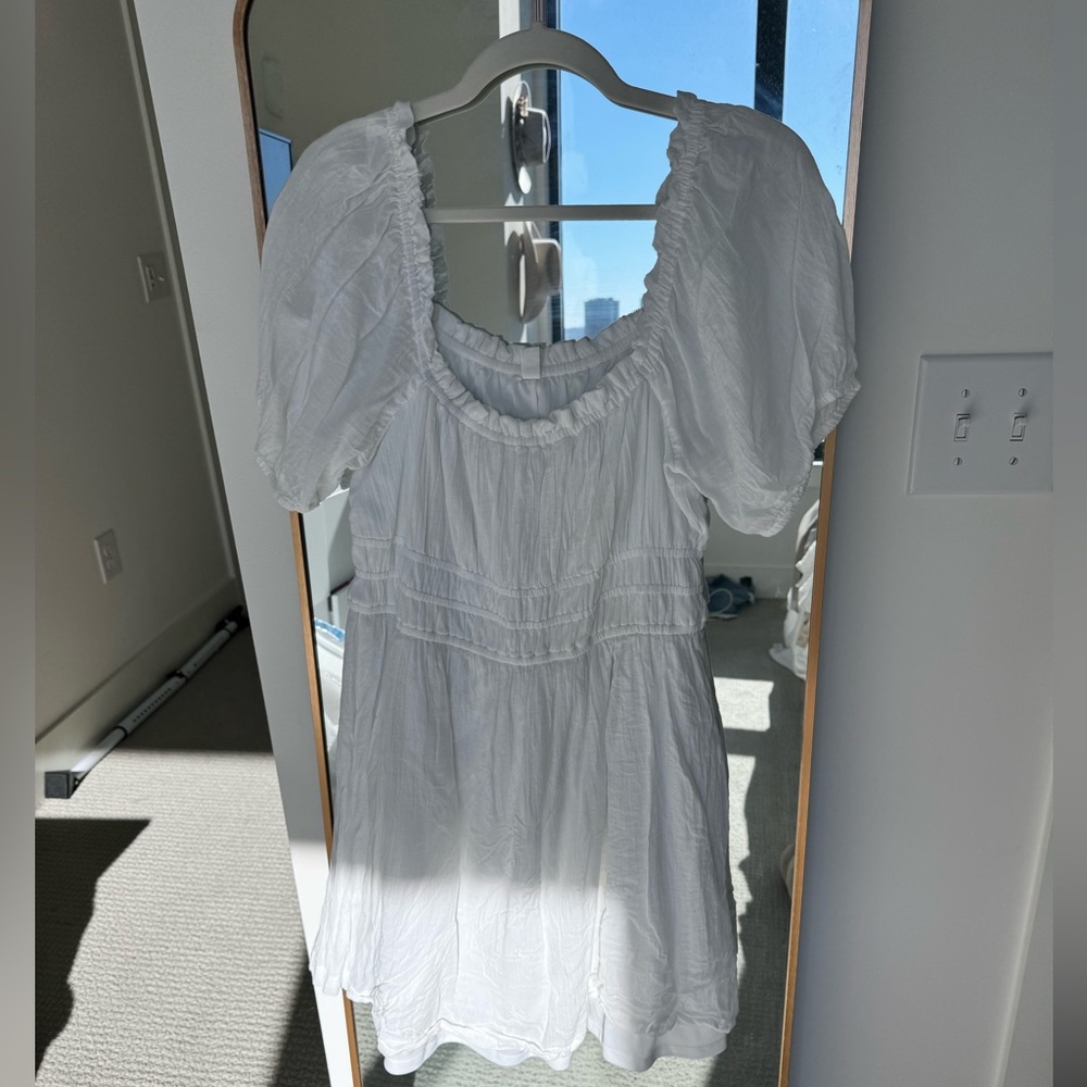 Puff sleeve mini dress
